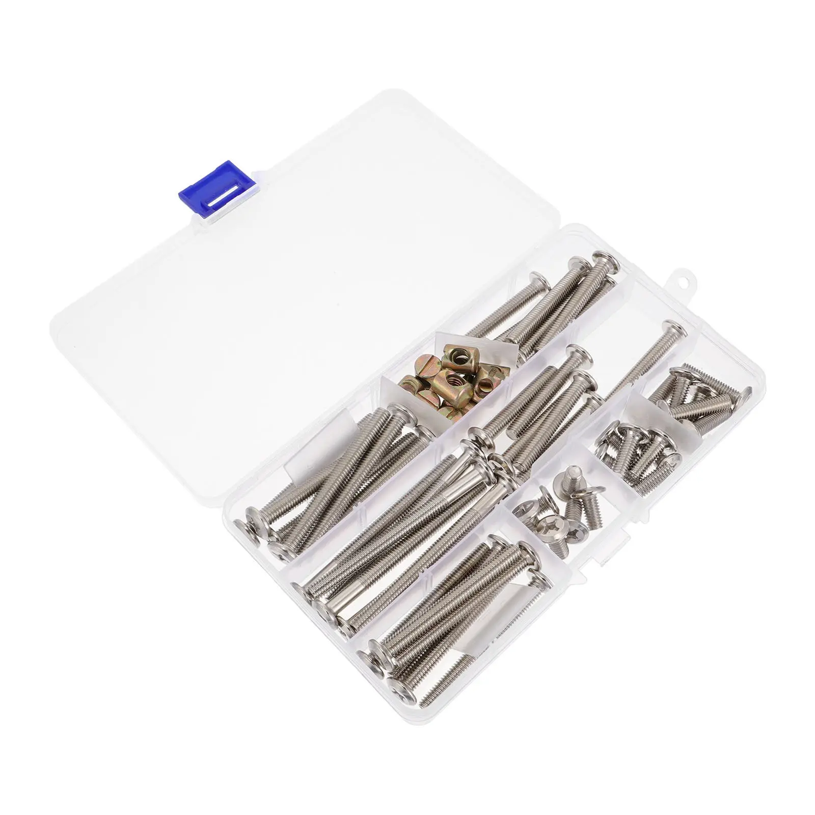 1 set 1 Set Bed Screw Kit Durable Iron Wooden Screw Nut Set High Hardness Rust Resistant For Cot Assembly Tool view 2