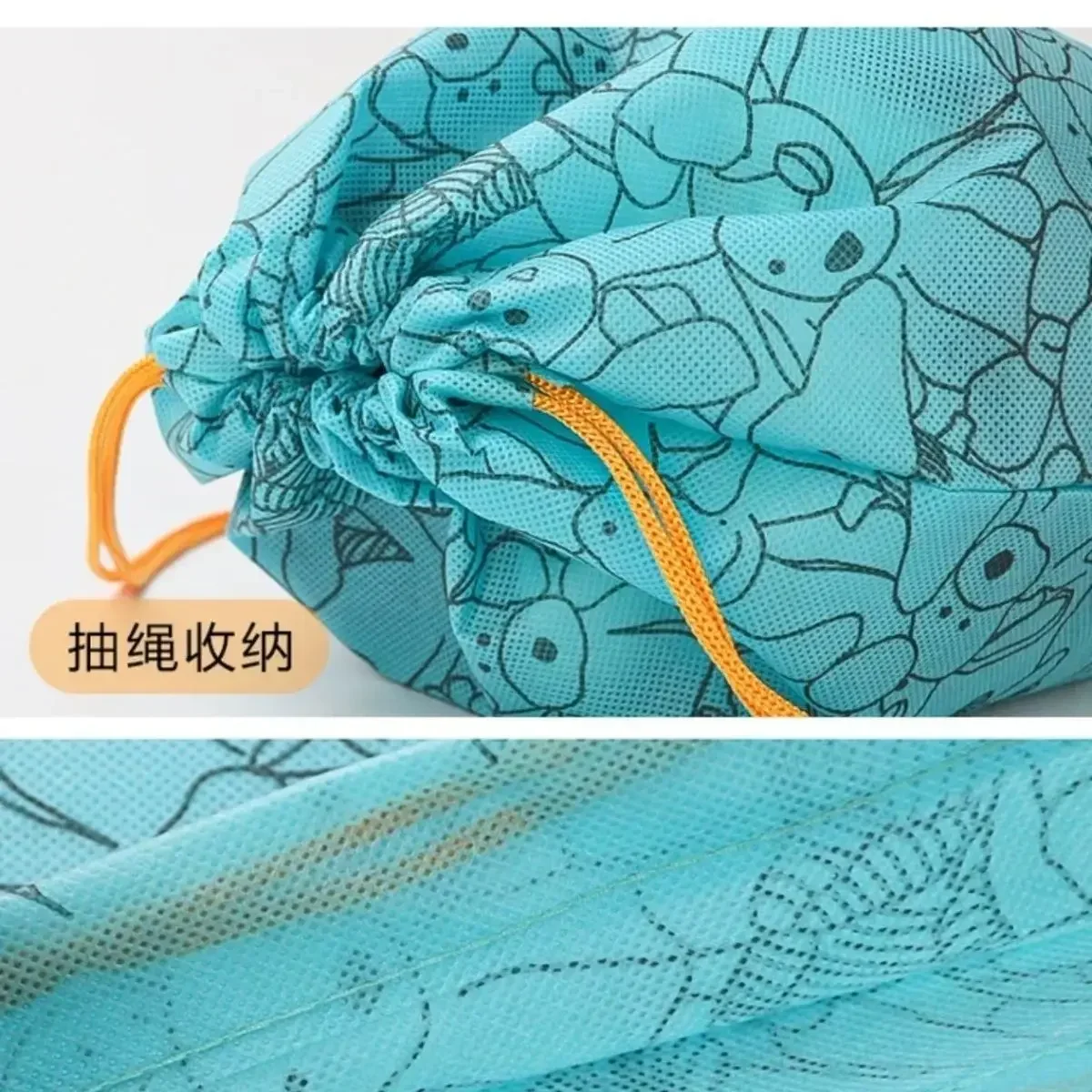 Neue Heiße Kwaii Blaue Staubtasche Niedliche Puppen-Geschenktasche Multifunktionale Vlies-Aufbewahrungstasche Handtasche Geburtstagsgeschenke Spielzeug – Detail 2