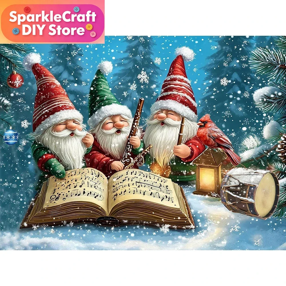 

1PC frameless Dwarf Diamond Embroidery Cartoon Character Mosaic Portrait DIY Acrylic Craft Supplies Painting Winter Christmas G