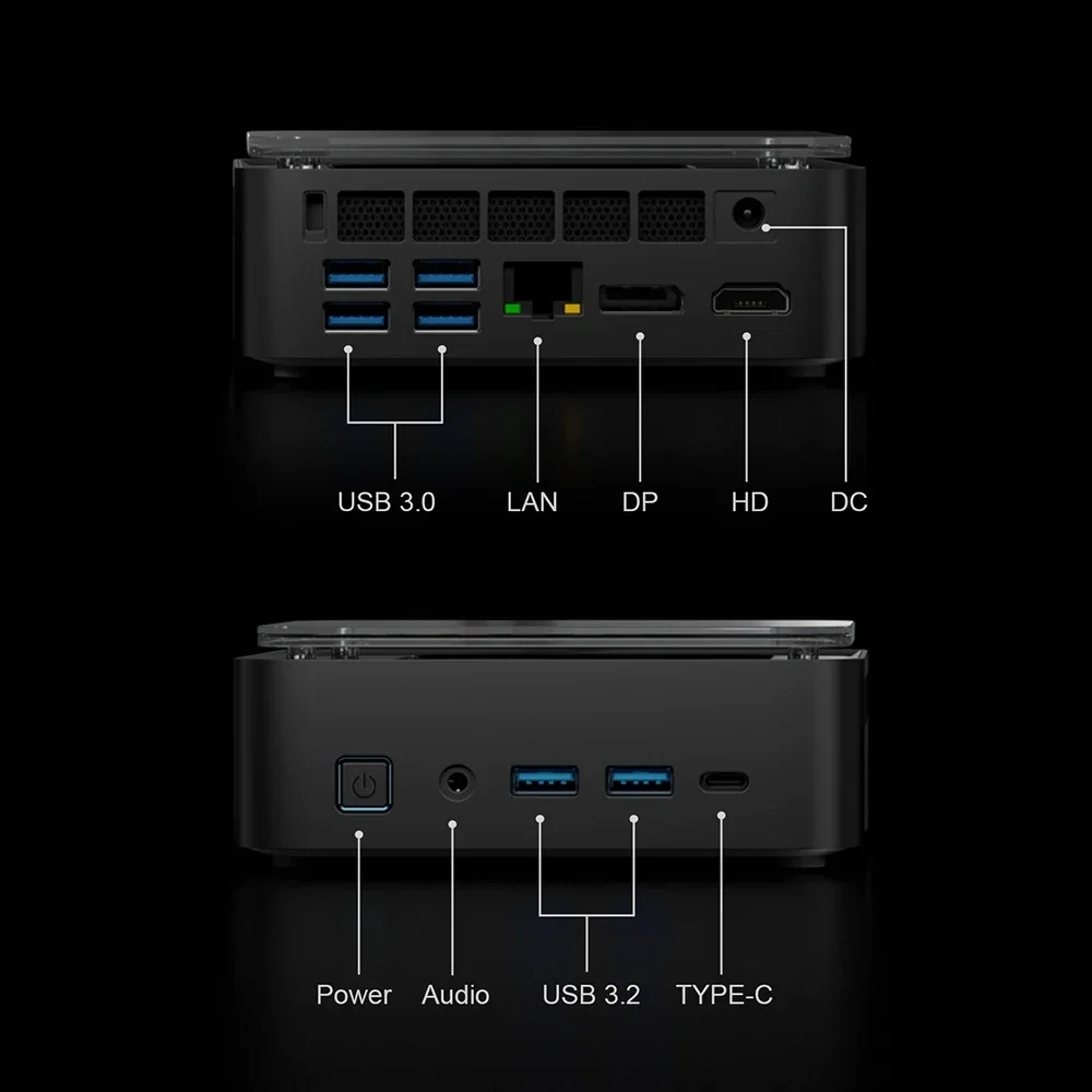 Chatreey AN3P Mini PC — AMD R7 7735HS مع Radeon 680M، Wi-Fi 6، HDMI/DP/Type-C