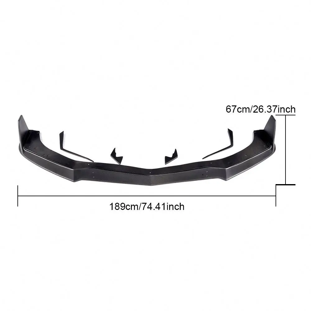 Carbon Fiber Front Bumper Lip Spoiler For Chevy Camaro SS Style 2014-2015