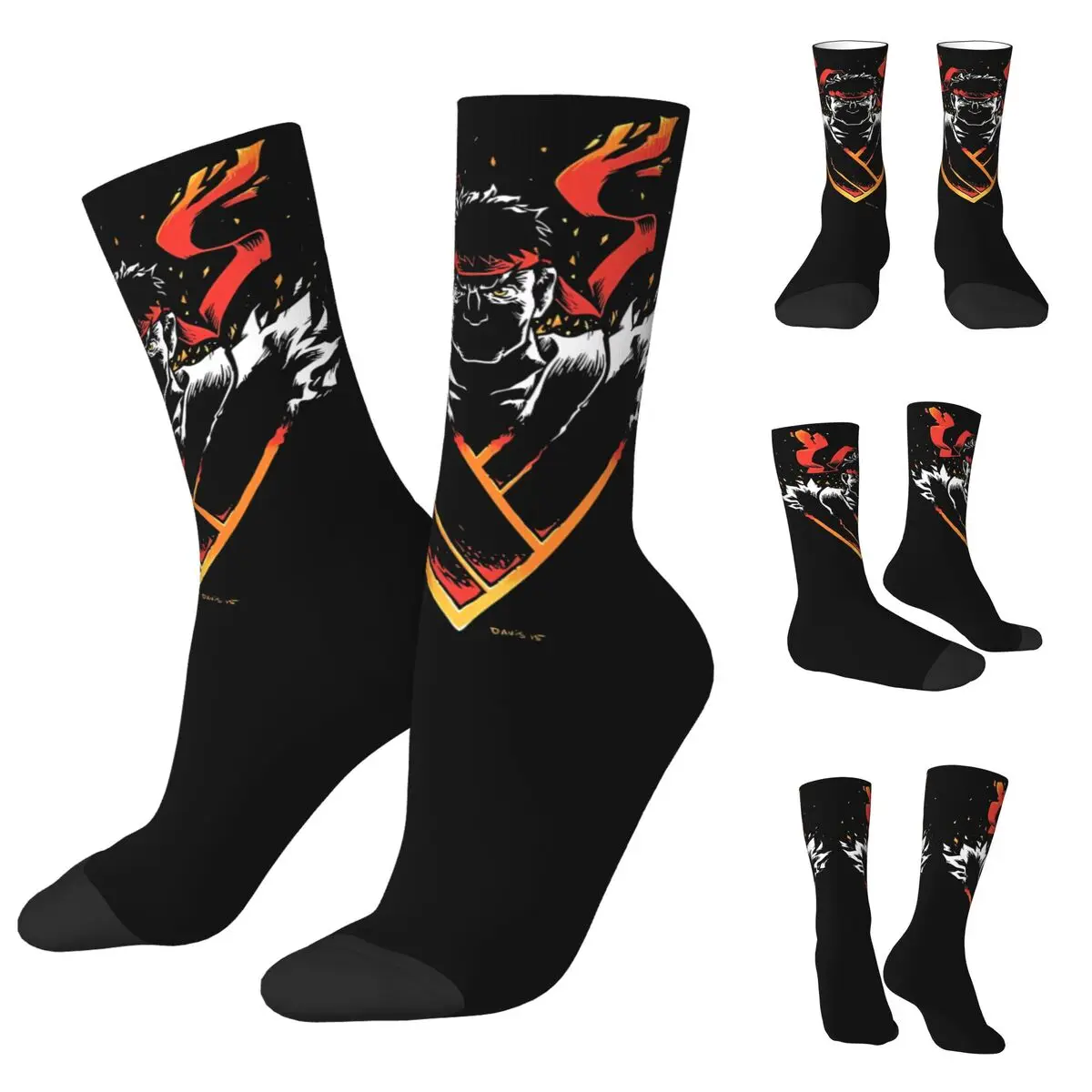 

Game Street Fighter KEN cosy Unisex Socks,Cycling Happy 3D printing Socks,Street Style Crazy Sock