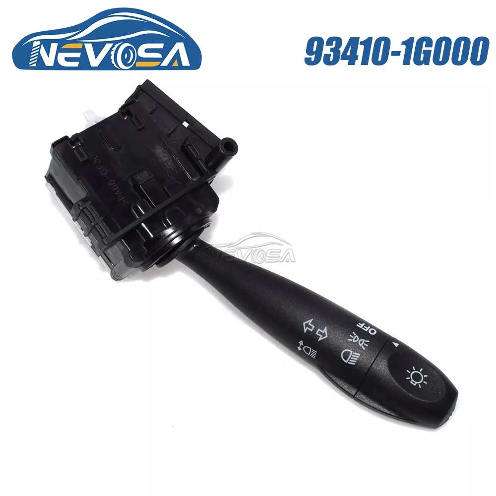 NEVOSA 93410-1G000 Car Headlight Turn Signal Light Switch For Hyundai Accent Kia Rio 5 2006 2007 2008 2009 2010 2011 93410-1C000