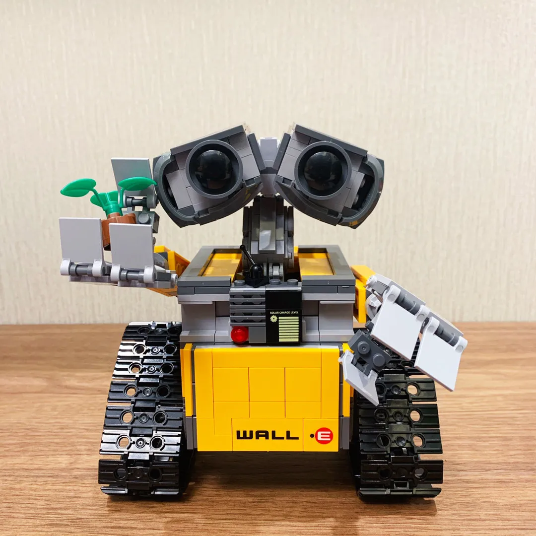 

Disney pixar collaboration Garbage robot Puzzle Building Blocks Wall-E Assembly collect Model Toys decor ornament surprise Gifts