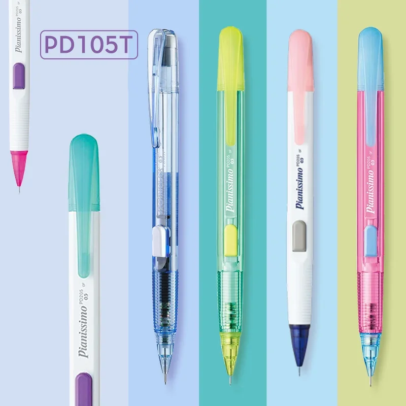 

Новое поступление цвета, 1 шт., механические карандаши Pentel Techniclick с боковым нажатием, канцелярские принадлежности с боковым щелчком 0,5, офисные школьные принадлежности PD105T/C