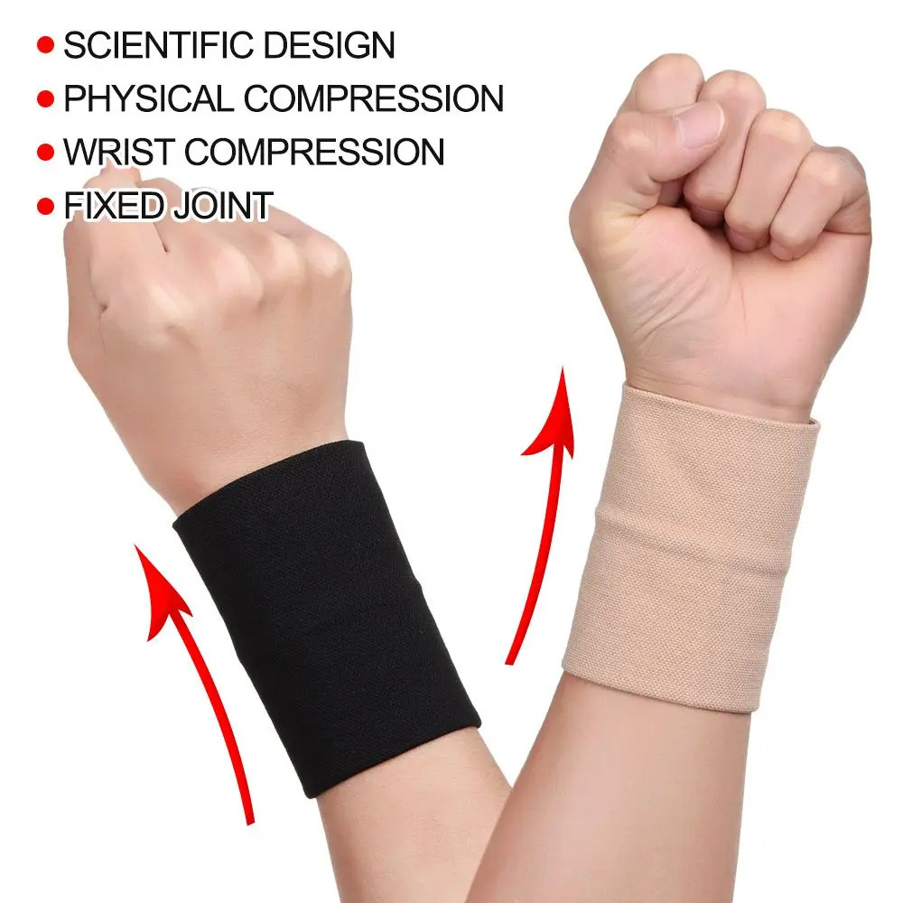 Elastic Compression Wrist Sleeve Wrist Wraps Wristbands Sport Wristbands Wrist Brace Wrist Support Protection For Running Gym