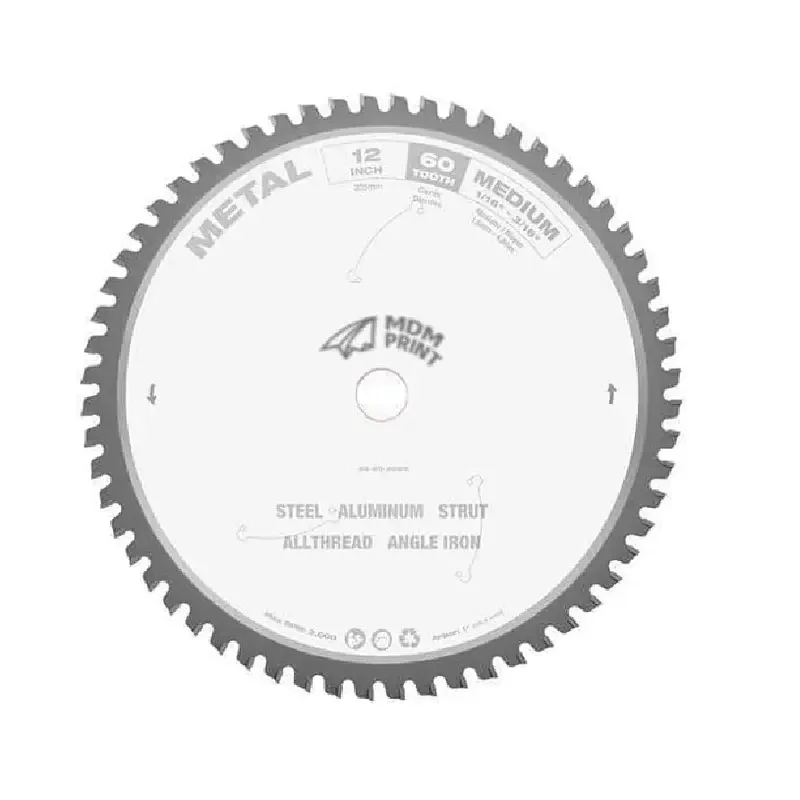 

12 in. 60 Tooth Metal Cutting Circular Saw Blade (1 in. Arbor)