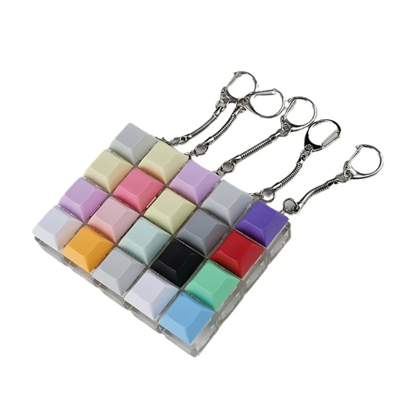 Mechanical Switches Keychain For Keyboard Switches Tester Keycap Stress Relief Pendant Button Cap Switch Keycap Tester