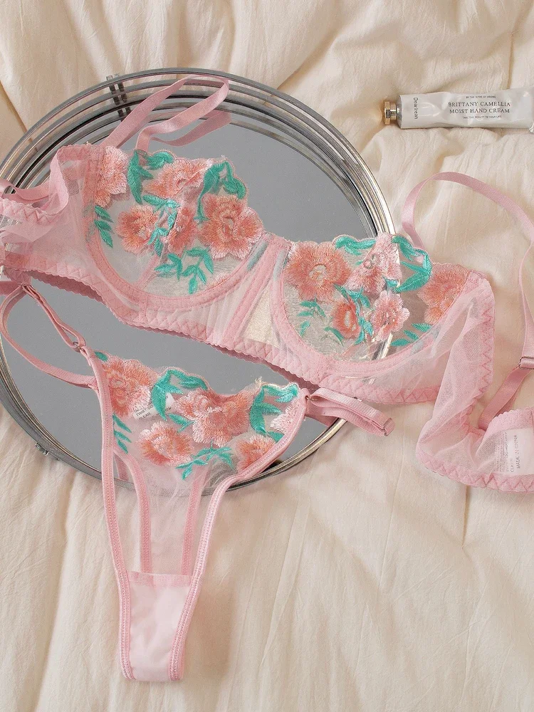 floral-embroidery-temperament-underwear-lace-bra-set-romantic-heavy-sexy-lingerie-women-thin-bras