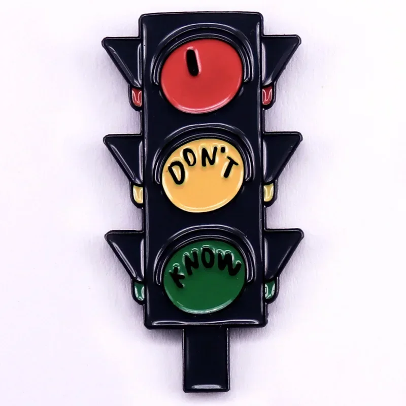 Traffic Light I don't know Hard Enamel Pin Swifties Music Lyrics Badge Fans Gift Accessories