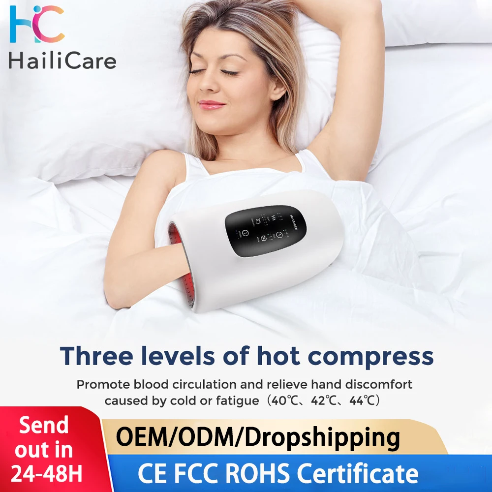 

Электрический ручной массажер, 3 режима, подушка безопасности, горячий компресс, массажер сжатия воздуха, вибрационный массаж для снятия усталости пальцев и ладони