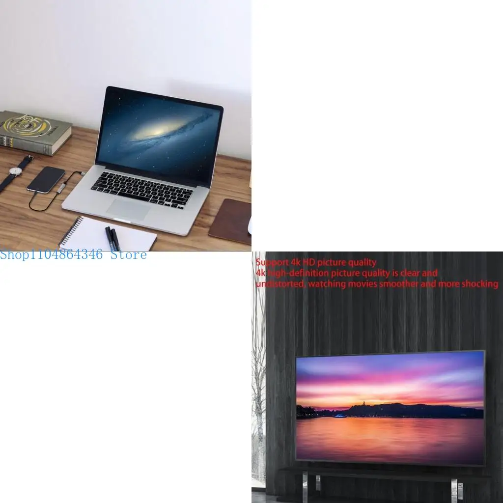 5ASD Fast Transmis USB Type C Câble d'extension féminin pour l / Data / Videoe