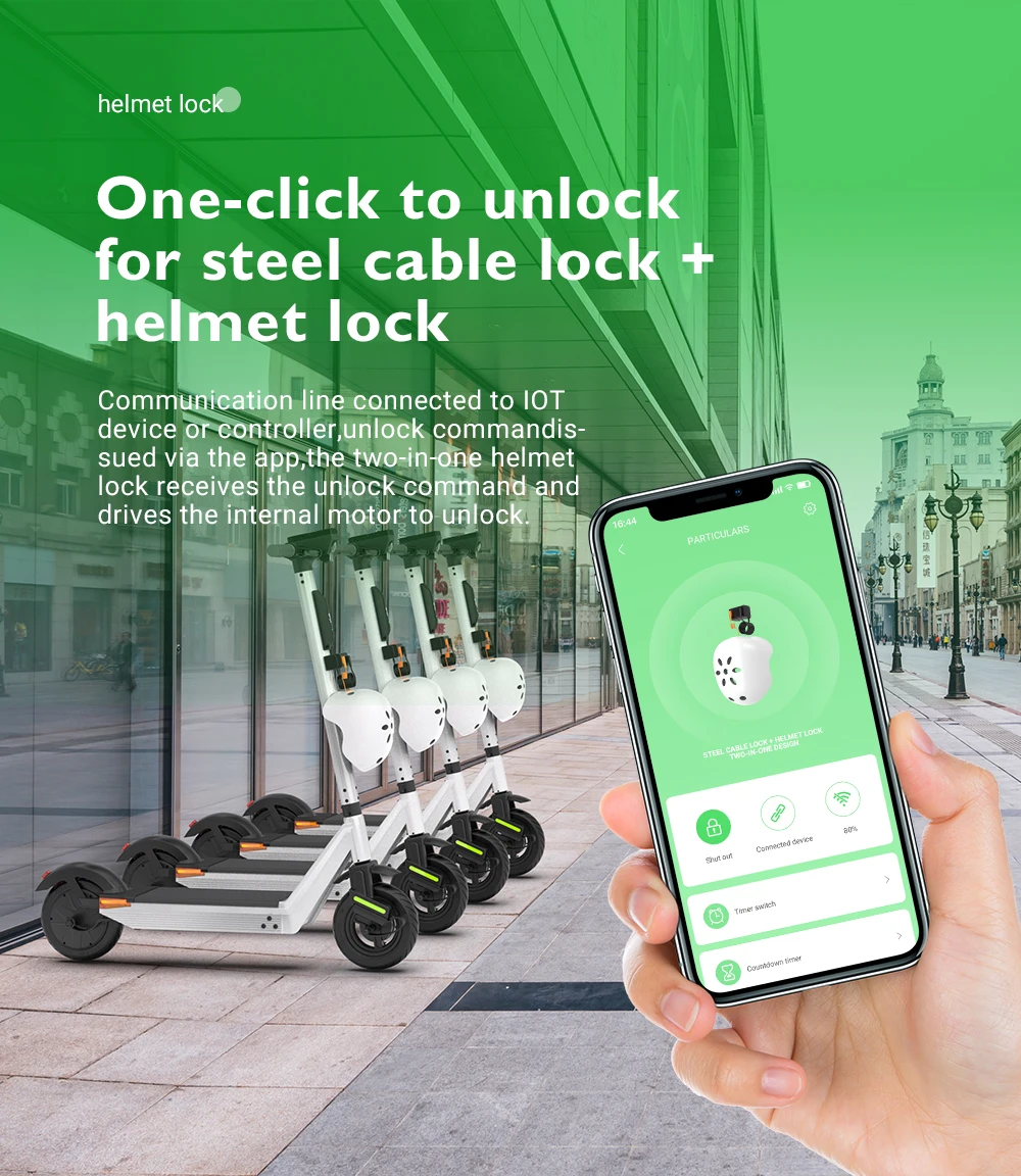 Omni Nuovo lucchetto per casco Lucchetto con fibbia per casco di sicurezza intelligente e conveniente a sgancio rapido