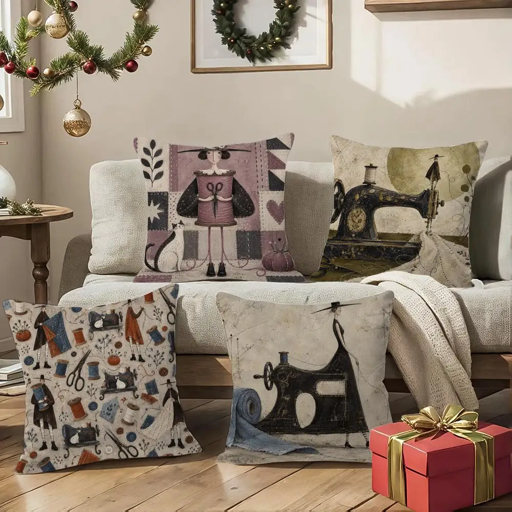 Surreal Tailor Cushion Cover 1/4Pcs Soft Plush Throw Pillow Cover Double-Sided Print Sofa Living Room Decor