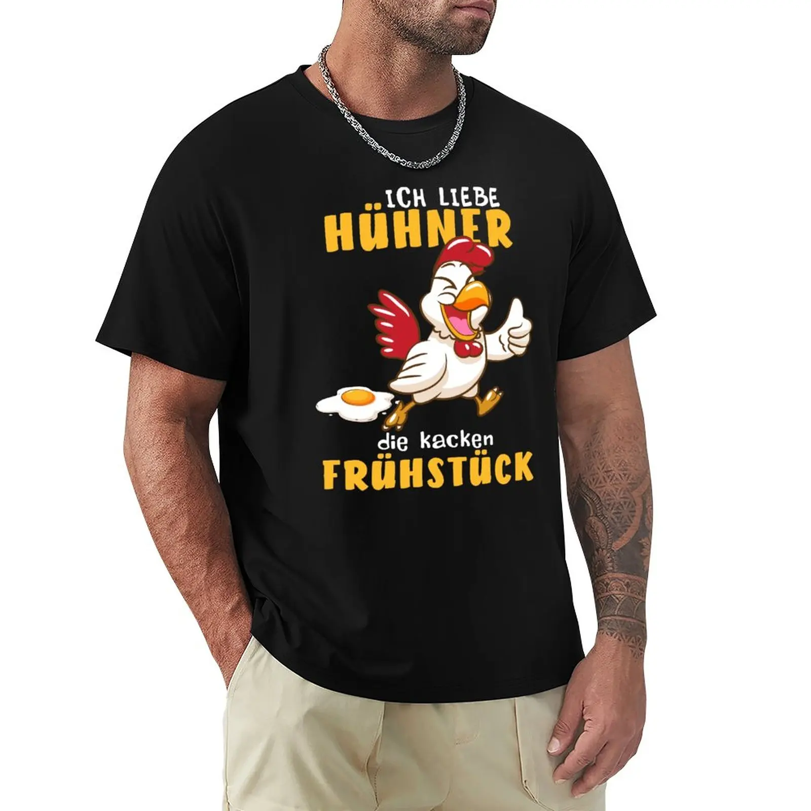 ich liebe Hühner die kacken Frühstück Landwirt Bauer Eier T-Shirt heavyweight t shirts cute tops mens champion t shirts