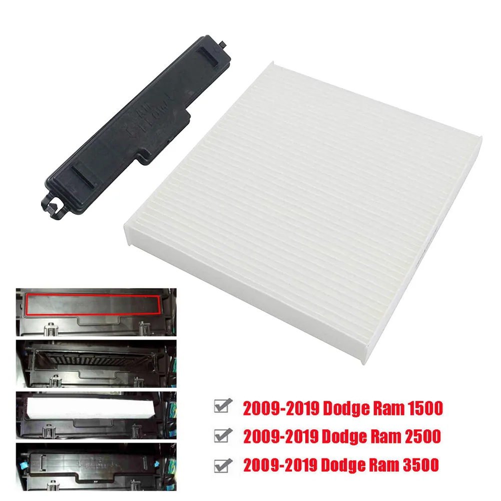 For Dodge Ram 1500 2500 3500 For Jeep Chrysler Cabin Air Filter A/C Cleaner Replacement Kit Car Interior Filters Accessories
