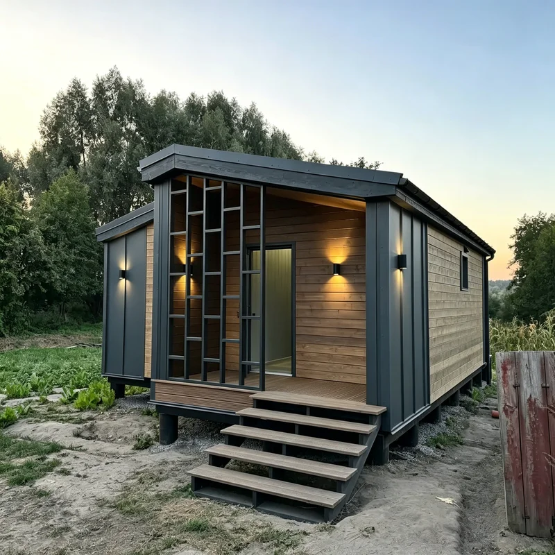 Rock Wool Sandwich Panel Foldable Container House Emergency Disaster Relief Foldable House Container Home