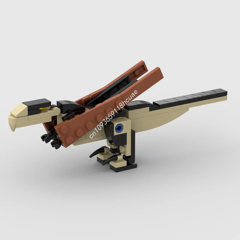 61pcs MOC JW Rebirth Mutadon Jurassic Model Building blocks Architecture Modular DIY toys Brick Christmas gifts