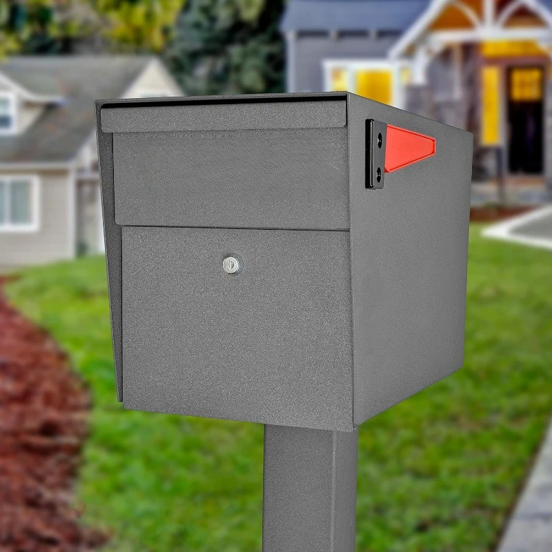 Curbside Locking Security Mailbox, Granite, 21 in. D X 11.125 in. W X 13.75 in. H