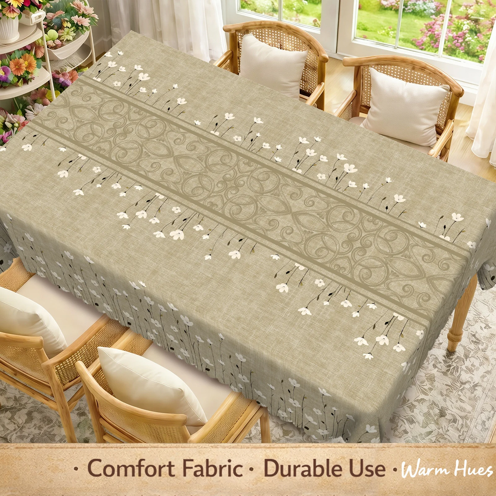 One piece, a simple Scandinavian-style tablecloth with a Japanese-Korean design.