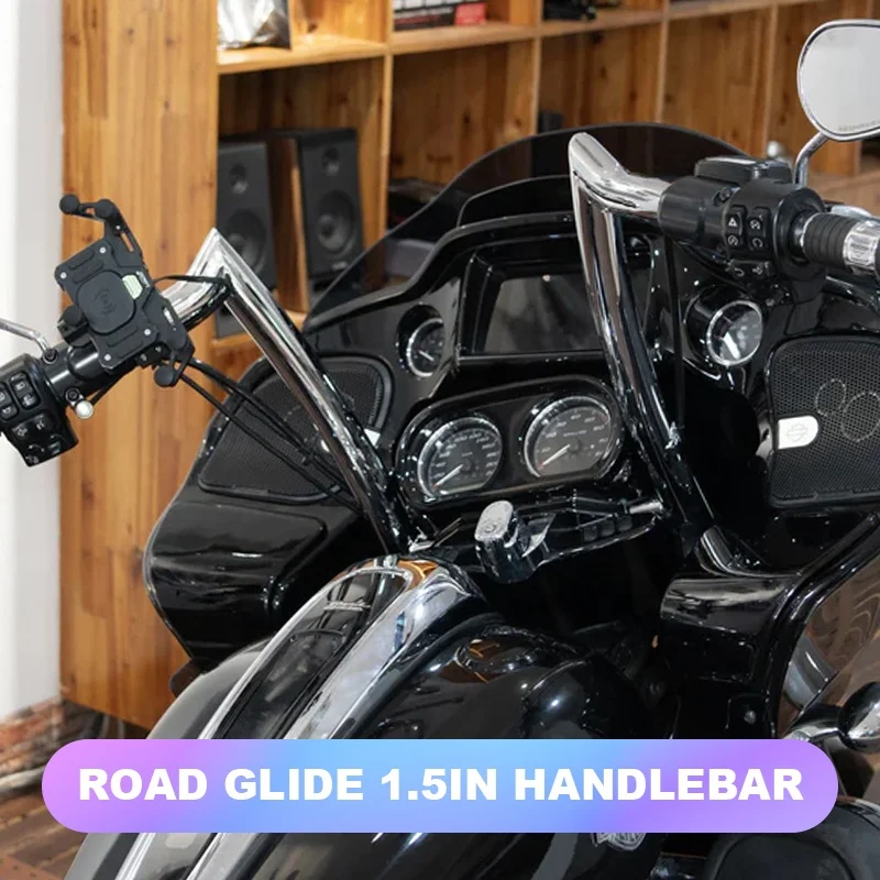 2015-Later HD Road Glide Motorcycle 12in/14in/16in Rise Handlebar New Condition Accessory 2024 FLTRCVOST Motorcycle Body Systems