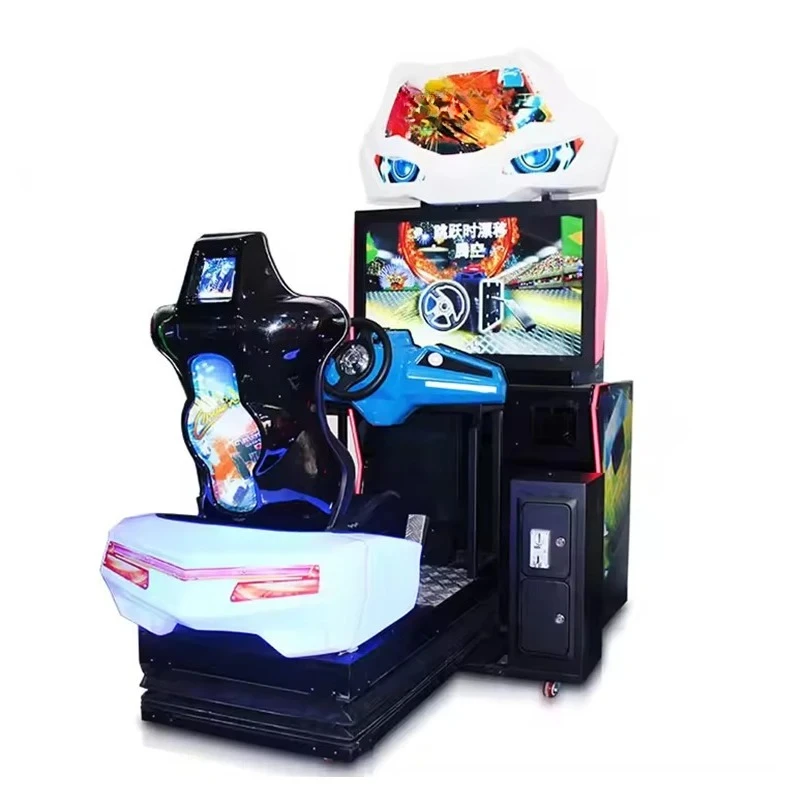 Popular Indoor Coin Operated Car Racing Arcade Game Y006--02 with LCD Monitor Customizable