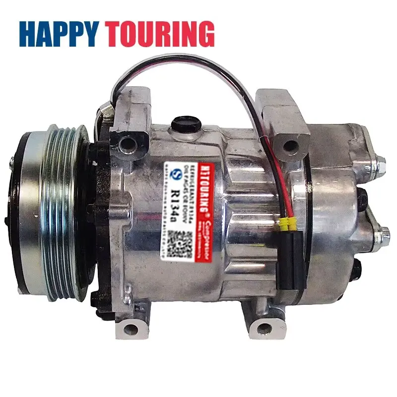 SD7H15 AC Compressor for Ford New Holland Tractor 87709785 87802912 1106-7006 T6070 T6080 TS100A TS110A TS115A T6010 T6020