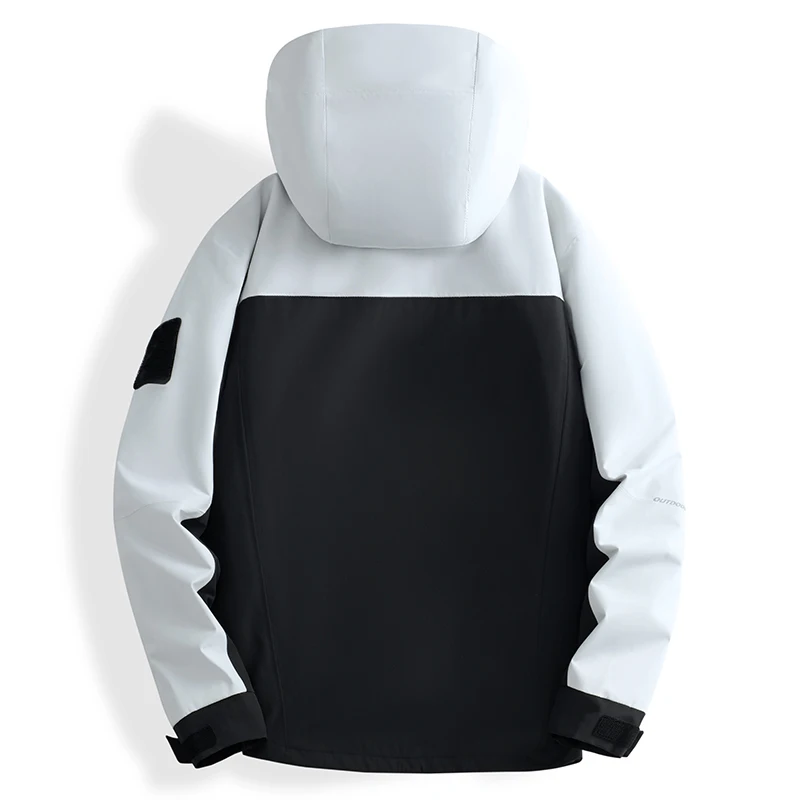 Montanhismo caminhadas jaqueta ao ar livre com capuz resistente ao vento à prova dwindproof água roupas masculinas de alta qualidade confortável roupas masculinas
