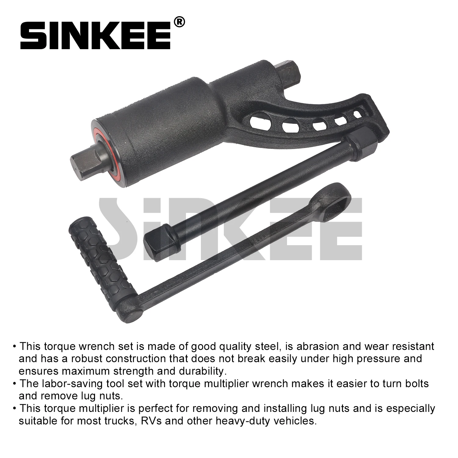 Truck Tyre Hand Torque Multiplier Wheel Lug Nut Wrench Sockets Labor Saving Wrench Tire Repair Tool Set