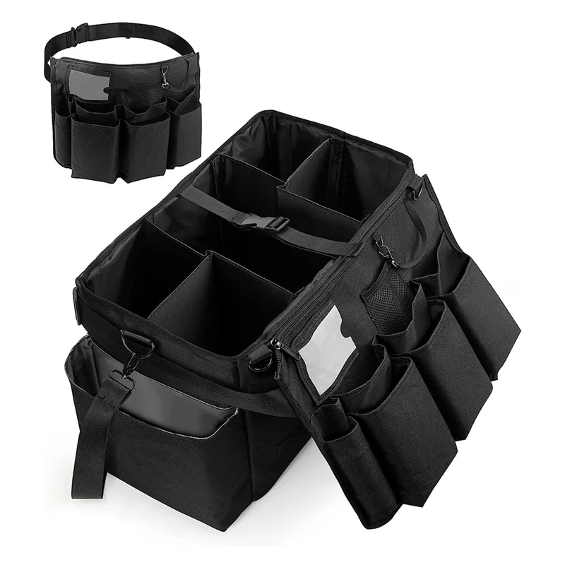 

ABKP-Cleaning Caddys Bag, органайзер для чистящих средств с ручками, плечевой ремень для чистящих инструментов, хранения для домашних хозяйств