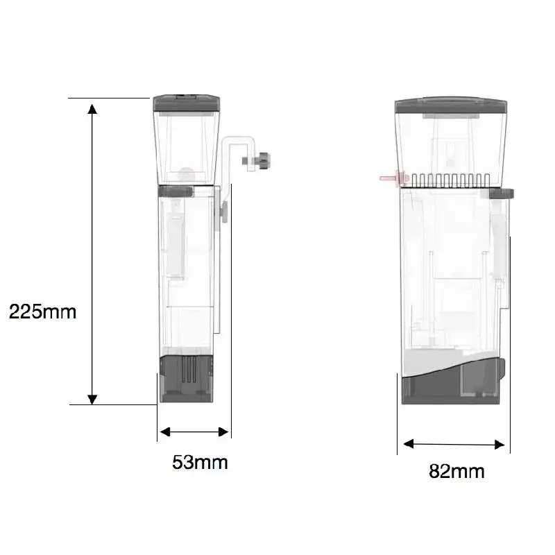 DC24V Bubble Magus BM MiniQ Nano Marine Aquarium Coral Tank Built-in Hanging Type Protein Skimmer