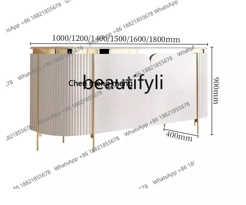 

Italian light luxury door cabinet modern simple marble dining side cabinet