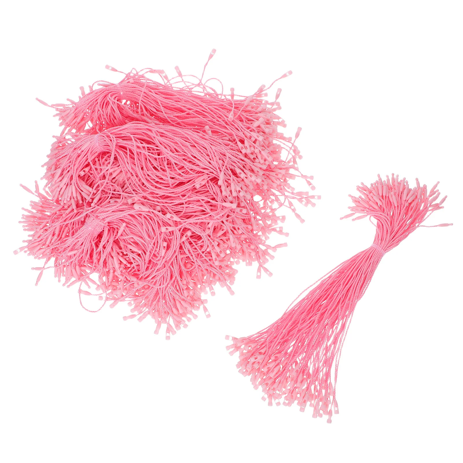 

1000pcs Christmas Decoration Hanging Strings Snap Closure Locking Ropes For Ornaments Holiday Decor Tree Hangers Xmas Ribbon