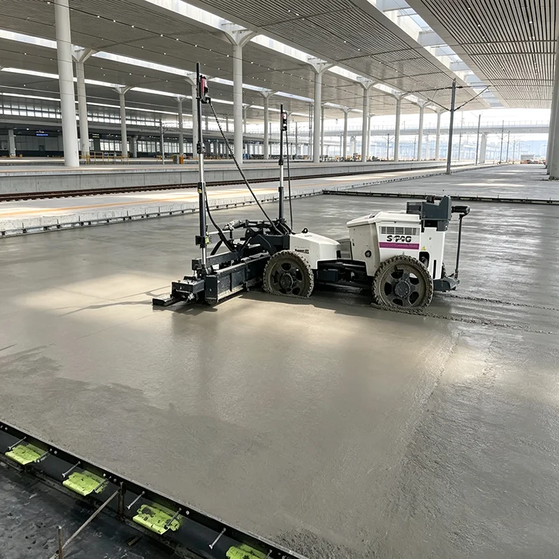 Telescopic Arm Laser Concrete Screeding Machine Intelligent Guided Concrete Floor Laser Screed Equipment