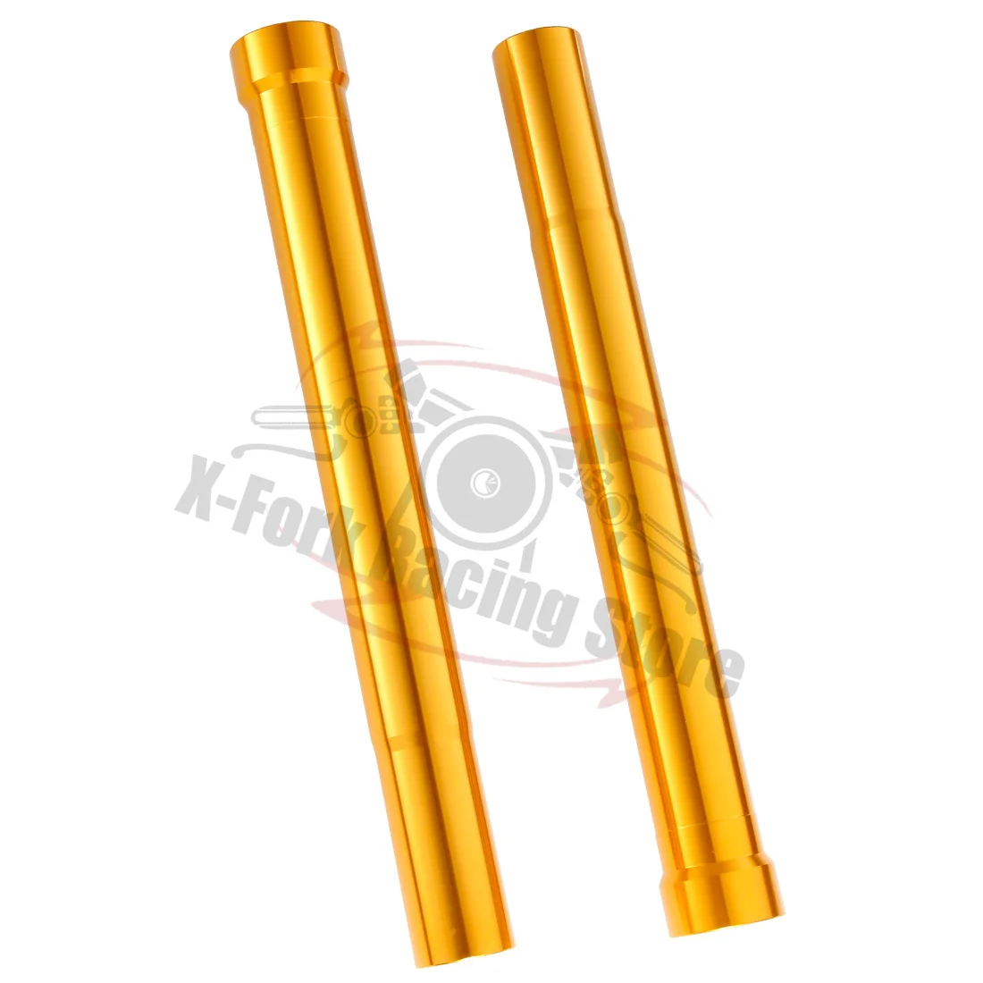 

Front Fork Outer Tubes Fork Pipes Pair For Suzuki RGV250 1991-1996 1993 1994 1995 473MM 51131-22D80-000 Aluminum Gold Stand Bar