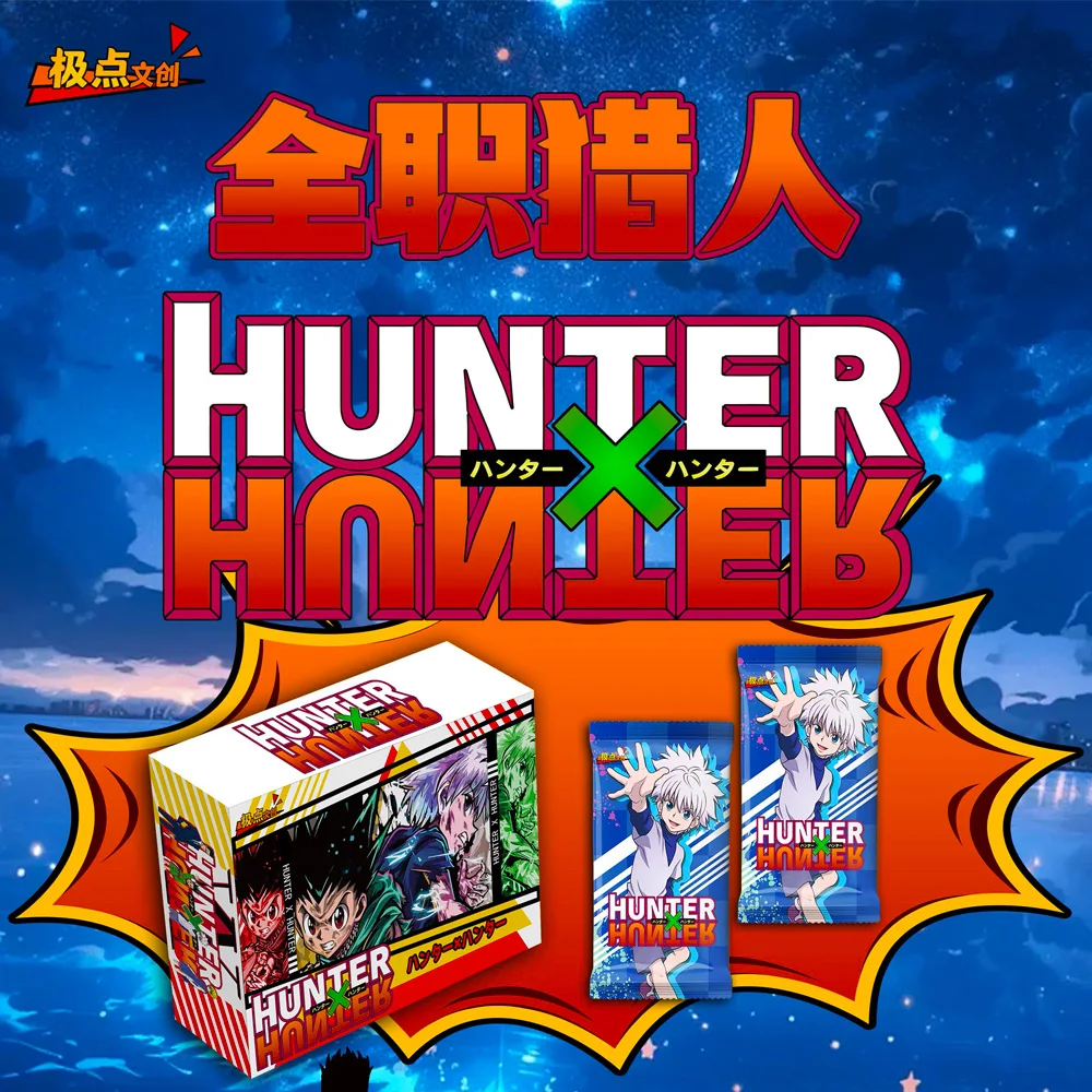 

Wholesaler 36BOX Hunter Collection Cards Extreme Cultural Dreamy Summer Laser Ticket Hand Drawn Booster Toys Gifts Trading Kids