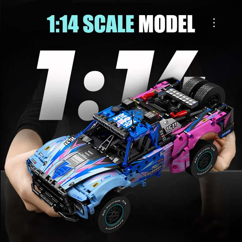 Technical Remote Control Motor Racing Car Building Blocks Conqueror Off-road Vehicle Model Assemble Bricks Toys For kids Gifts