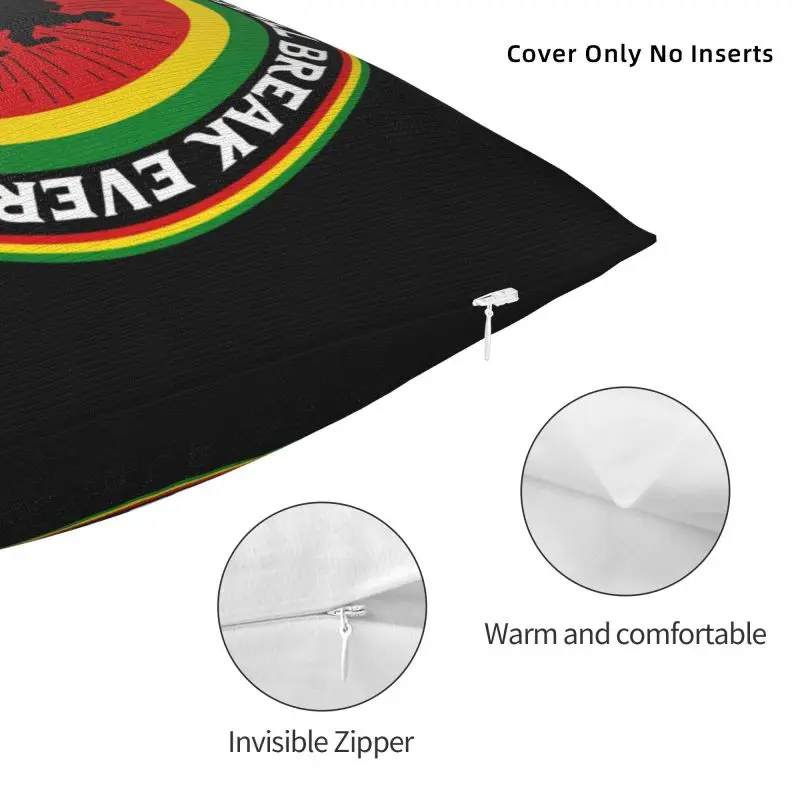 Rastafari Rasta Lion Of Judah Throw Pillow Case Home Decorative Jamaica Flag Cushions Cover For Sofa Square Polyester Pillowcase