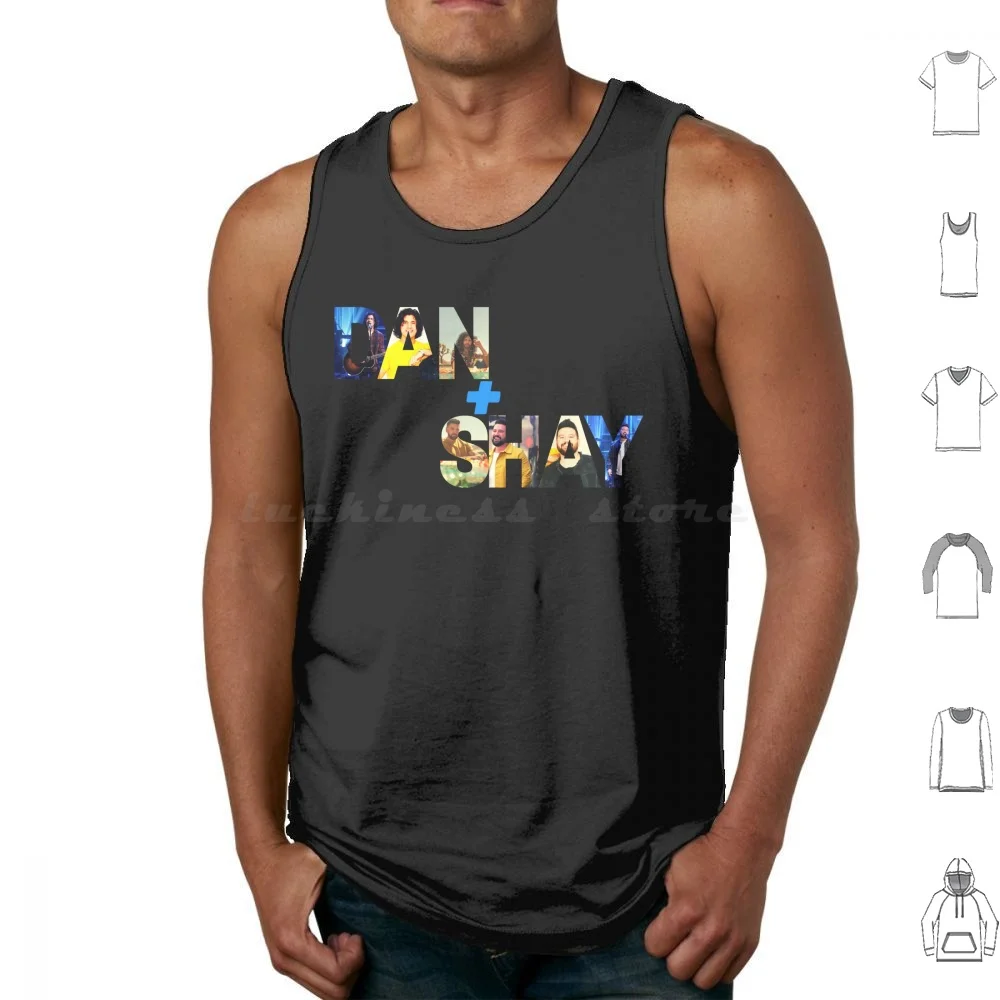 Dan + Shay Essential | Dan + Shay Sticker Tank Tops Print Cotton Dan Shay Dan And Shay Country Country Music Music