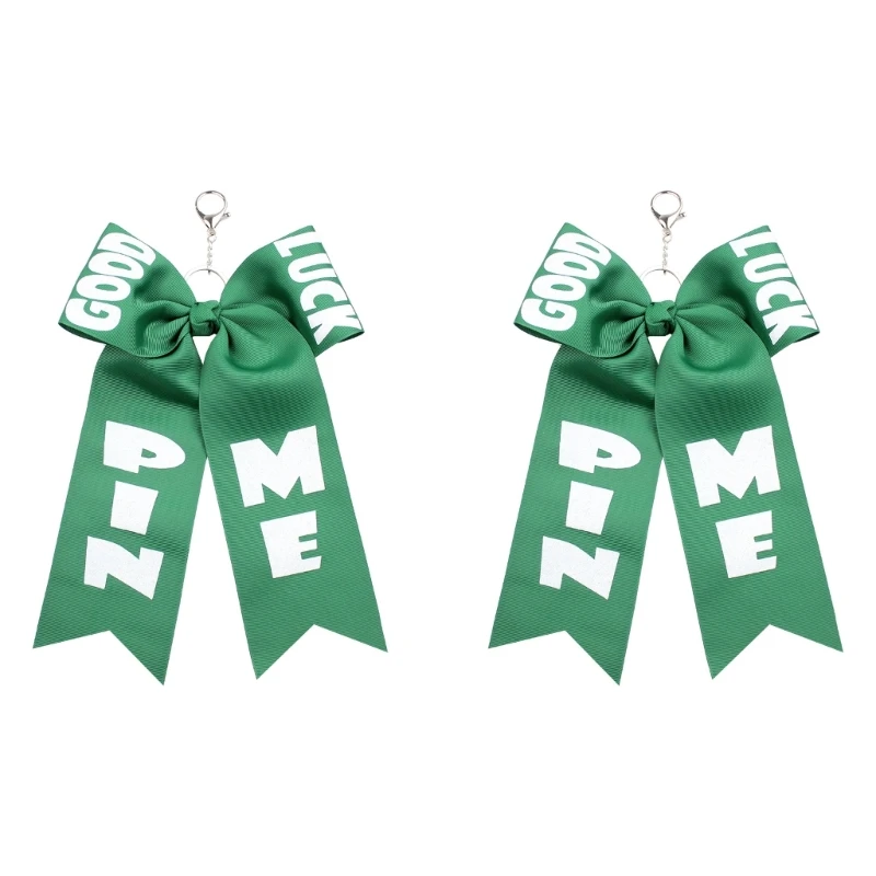  2 Pcs Oversized Cheer Bowknot Keychain Decorations Perfect For Sports Enthusiasts