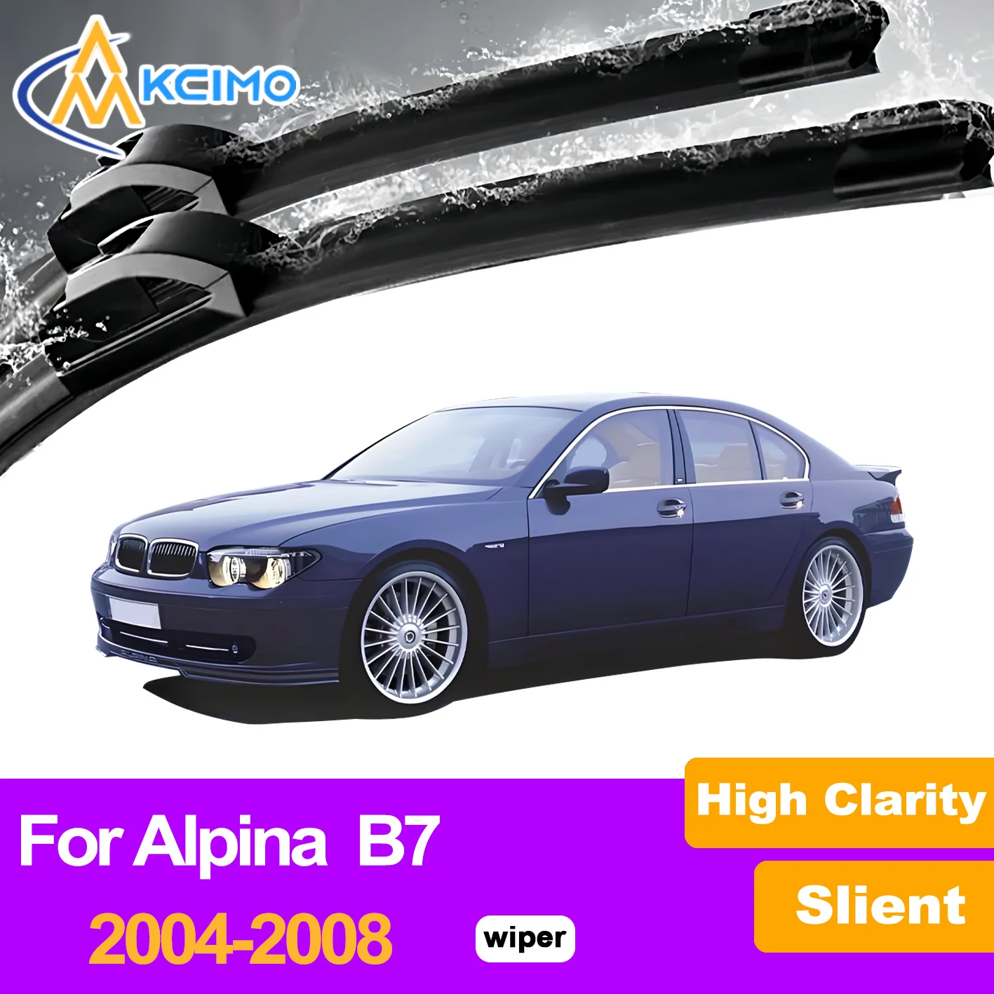 

2Pcs Front Windshield Wiper Blades For Alpina B7 2004-2008 Windscreen Window Car Accessories
