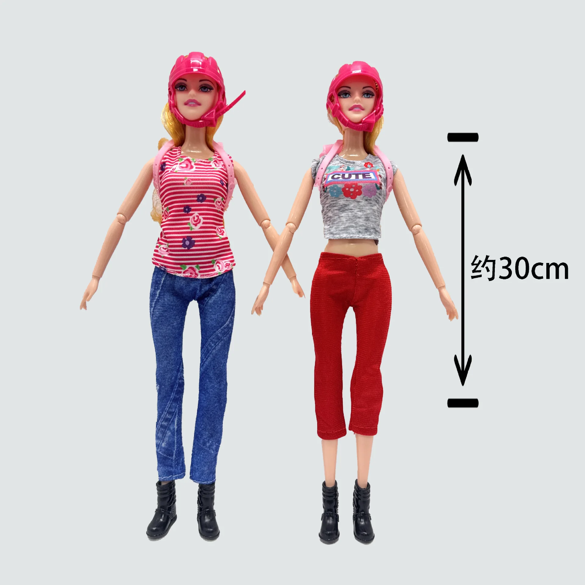 จักรยานชุดสัตว์เลี้ยงเจ้าหญิงชุดตุ๊กตาเด็กเล่นของเล่น 30 ซม.1/6 BJD แฟชั่น BABI เจ้าหญิงตุ๊กตาชุดของเล่นของขวัญวันเกิด