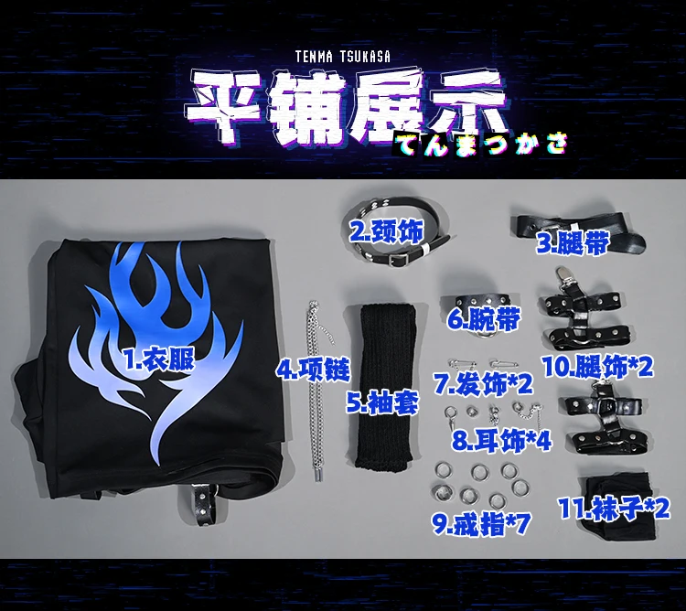 حديثا Mooyiyi cos Shiraishi An/An تأثيري حلي هالوين عيد الميلاد دور مثير قميص أسود لديها الدعامة PJSK