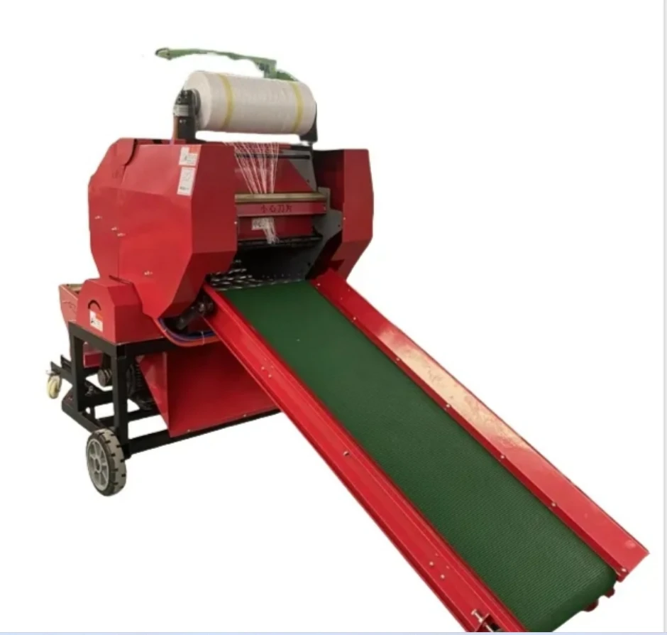 

New Electric model Agricultural Pasture Grass Baling and Wrapping Machine Corn Straw Wrapping Farm Product Balers