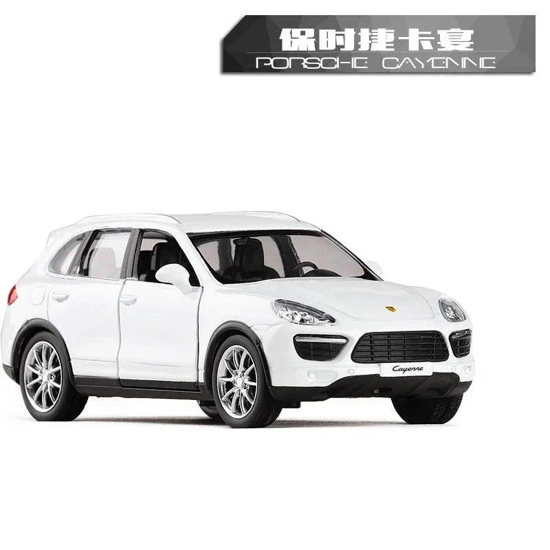 1:36 Porsche Cayenne SUV Diecast Pull Back Model samochodu wysoka symulacja wykwintna matowa metalowa stylizacja samochodu limuzyna stop F226