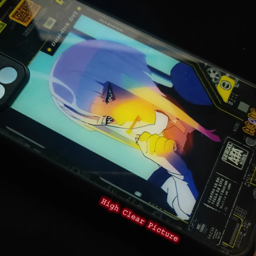 For Xiaomi Redmi Note 11 10 9 8 Pro Selfie Luminous Flash Case For Redmi K40 K50 Game Mi Poco X3 X4 F3 F4 Anime Lucy LED Capa