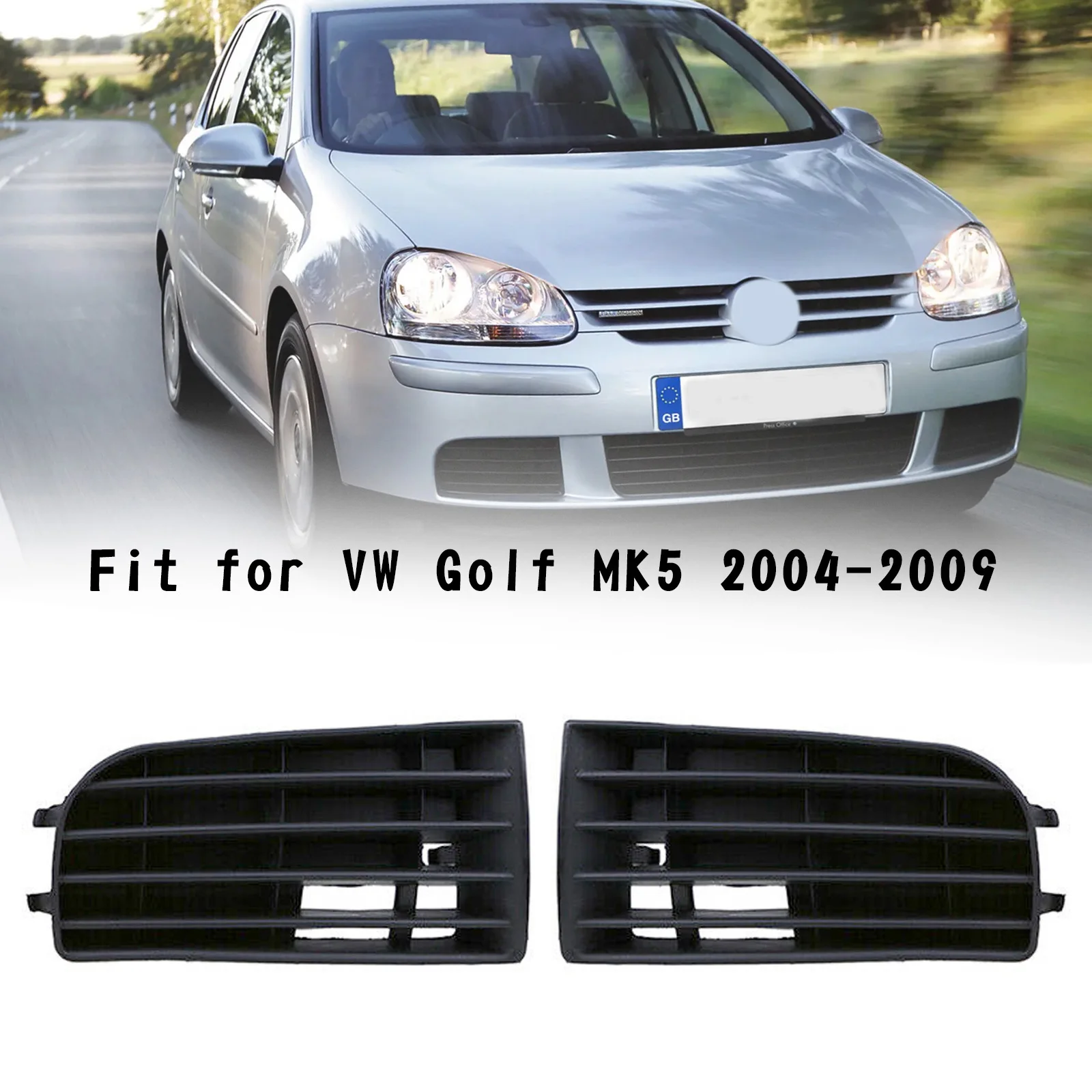 ABS Front bumper Grille Grill Guard Cover fit For Volkwage VW Golf 2005-2008 MK5