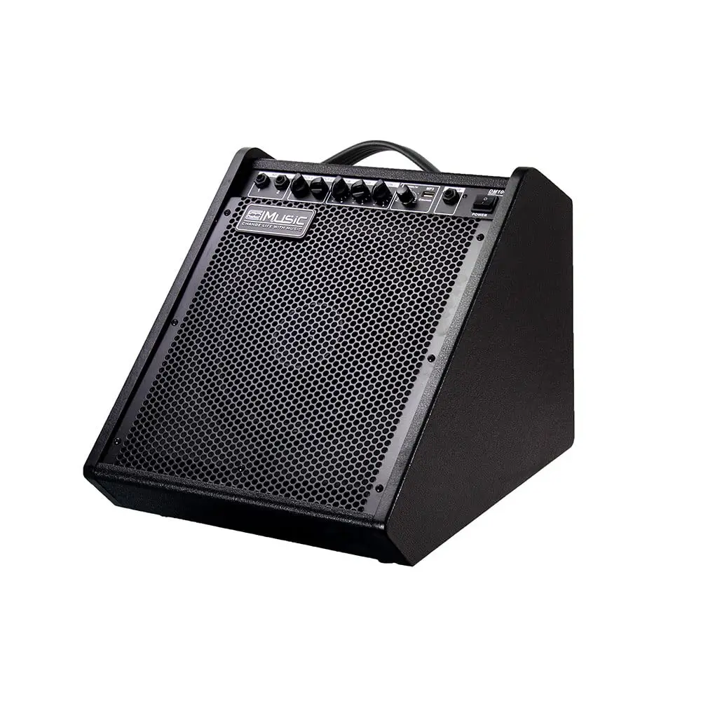 COOLMUSIC-Electronic Drum Amplifier, Percussion Keyboard, Speaker Combo, AMP 3-Band EQ, Bluetooth, Wireless Audio, DM100