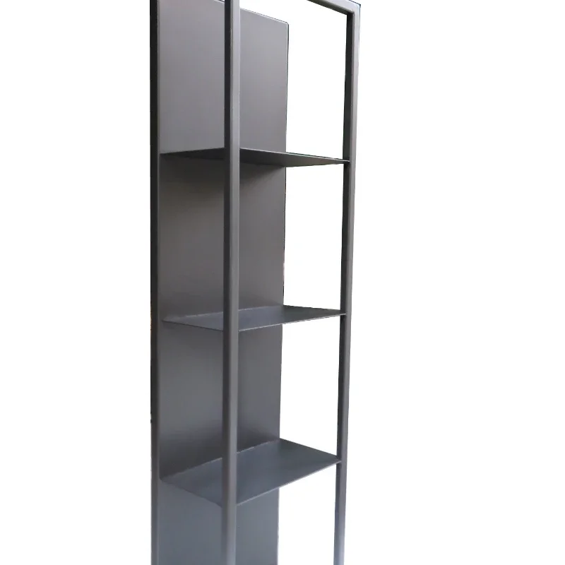 High-Quality Stainless Steel Wall Metal Shelf LED Lighted Display Shelf Storage Decoration Multi-Layer Partition