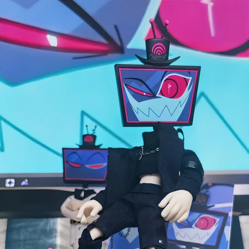 Hazbin Hotel Figure Vox Tv Head Gsc Ob11 Ob22 Ob24 Eight Expression Stickers Two Neck Cards Free Neck Card Adaptation Ob11 Body